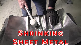 Metal Shaping for Beginners Shrinking Sheet Metal [upl. by Ijic]