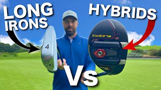 THE DIFFERENCE  LONG IRON SWING Vs HYBRID SWING [upl. by Enyedy]