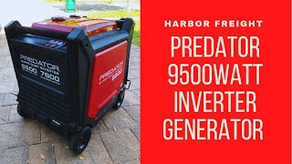 Harbor Freight Predator 9500 watt Inverter Generator overview [upl. by Ninehc]