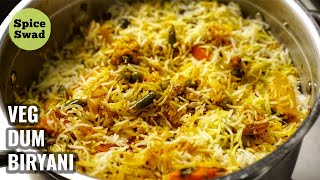 VEG DUM BIRYANI  VEGETABLE BIRYANI RECIPE  HOW TO MAKE VEG BIRYANI [upl. by Bjork]