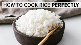 HOW TO COOK RICE PERFECTLY   tips meal prep and rice recipes [upl. by Kipp]