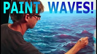 How To Paint Waves  Lesson 1  Shape [upl. by Nitsirc]