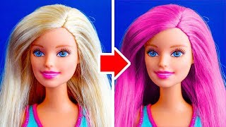 26 NEW DIY BARBIE MAKEOVERS YOU CAN MAKE UNDER 5 MINUTES [upl. by Rori329]