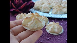 Kokos Makronen schnell gemacht  coconut macaroons ♥ PampS Backparadies [upl. by Oknuj497]