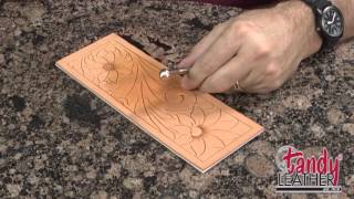 Learning Leathercraft with Jim Linnell Lesson 3 Flower Centers and the Camouflage Tool [upl. by Enileuqcaj886]