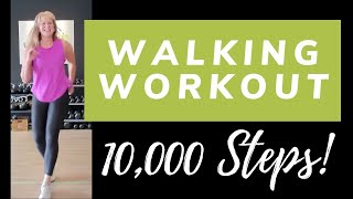 10000 Steps Walking Workout  Walk at Home with Marion  Knee Friendly No Talking Cardio Workout [upl. by Etnahsa960]