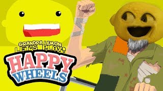 Happy Wheels LEMON LEVELS Grandpa Lemon Plays [upl. by Carmelo396]