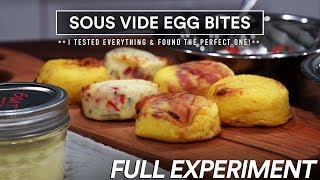 Sous Vide EGG BITES from STARBUCKS Experiment 8 Methods [upl. by Enait]