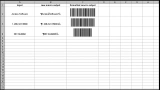 Code 128 Barcodes in Excel [upl. by Stanwinn628]