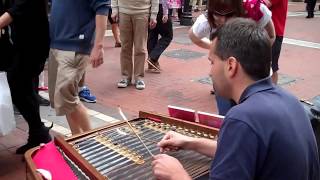 Cimbalom Music played by Miroslav Vavák in Grafton St Dublin Ireland [upl. by Nennek]