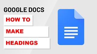 How To Make Headings in Google Docs [upl. by Hecklau]