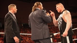 Raw Triple H crosses paths with quotStone Coldquot Steve Austin [upl. by Nnaylloh]