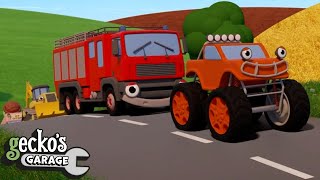 5 Big Trucks  Educational Videos for Kids [upl. by Nilhsa369]