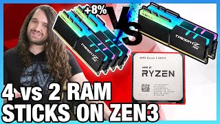 AMD Ryzen 4 vs 2 Sticks of RAM on R5 5600X for Up to 10 Better Performance [upl. by Fadden644]