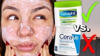 CETAPHIL OR CERAVE Cerave Moisturizing Cream vs Cetaphil Moisturizing Cream [upl. by Cory]