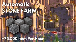 Minecraft STONE FARM Tutorial 121  MINECRAFT TUTORIAL [upl. by Herzberg]