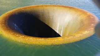 Morning Glory Spillway Berryessa May 14 2017 hanging in there [upl. by Riane326]