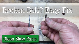 How to Remove a Broken Bolt or Broken Screw [upl. by Atiuqel]