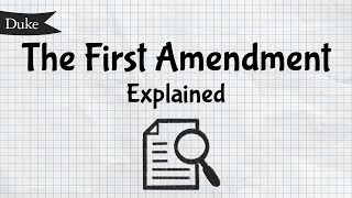 The First Amendment Explained  Quick Learner [upl. by Ettigirb]