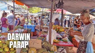 Darwin Australia Parap Markets Walking Tour【2019】 [upl. by Aenil]