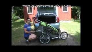 Howto fit a Croozer Kid for 2 in small trunk [upl. by Jen502]