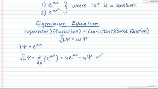 Eigenfunctions and Eigenvalues [upl. by Giulia]