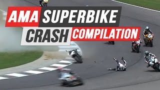 AMA Superbike Crash Compilation [upl. by Belloir]