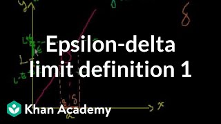 Epsilondelta limit definition 1  Limits  Differential Calculus  Khan Academy [upl. by Lenes113]