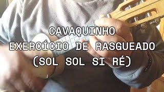 Como Tocar Cavaquinho Rasgueado SIMPLES No Cavaquinho Português EXERCÍCIO [upl. by Neirrad]