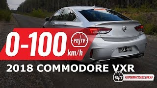 2018 Holden Commodore VXR 0100kmh amp engine sound [upl. by Ocko429]