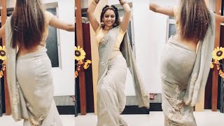 Saree model Beautiful dance  Beautiful ever back shakes  Ash saree  Dont miss  Talent india [upl. by Nylisoj]