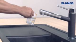 How to clean and care for a BLANCO sink made of SILGRANIT PuraDur [upl. by Kcirrez]