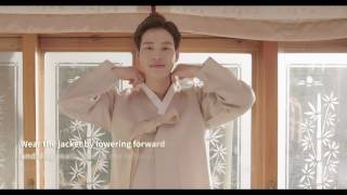 How to wear HanbokKorean traditional clothes for men [upl. by Elysha]