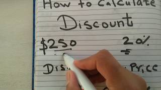 How to calculate discount with percentage [upl. by Armyn603]