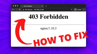 How to fix Nginx 403 Forbidden Error [upl. by Sailesh404]