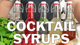 5 x Essential syrups for making cocktails [upl. by Uzzia495]