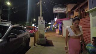 WALKING through JACÓ COSTA RICA strip at night  WALK TOUR [upl. by Sherer]