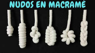 6 nuevos NUDOS en MACRAMÉ paso a paso  6 New Macrame Knots [upl. by Anneis]