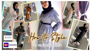 ZANZEA Try On HAUL How To style 😘 PART 2 [upl. by Russian]