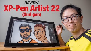 Review XPPen Artist 22 2nd gen pen display [upl. by Ahsikyt]