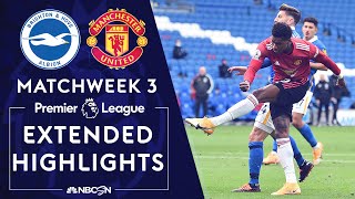 Brighton v Manchester United  PREMIER LEAGUE HIGHLIGHTS  9262020  NBC Sports [upl. by Elocim]