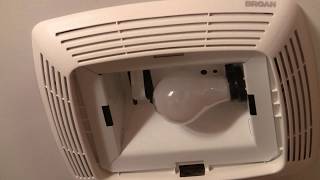 How to replace the ceiling exhaust fan and light in the bathroom [upl. by Ahsiam619]