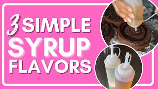 SIMPLE SYRUP FLAVORS FOR CAKE  3 Easy Recipes [upl. by Zaslow9]