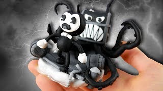 Making Bendy in Nightmare Run in POLYMER CLAY [upl. by Hairaza]