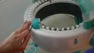 How to Thread a Circular Knitting machine [upl. by Tabber]