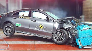 2021 MercedesBenz CLA – German Quality – Crash Test [upl. by Ramalahs]