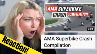 New Zealand Girl Reacts to AMA SUPERBIKE COMPILATION [upl. by Aniuqahs541]