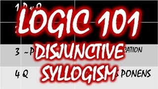 Logic 101 29 Disjunctive Syllogism [upl. by Nilat]