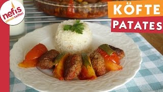 Fırında Köfte Patates  Köfte Tarifi  Nefis Yemek Tarifleri [upl. by Idid]