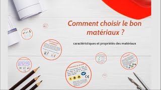 Comment choisir le bon matériau [upl. by Ivonne]